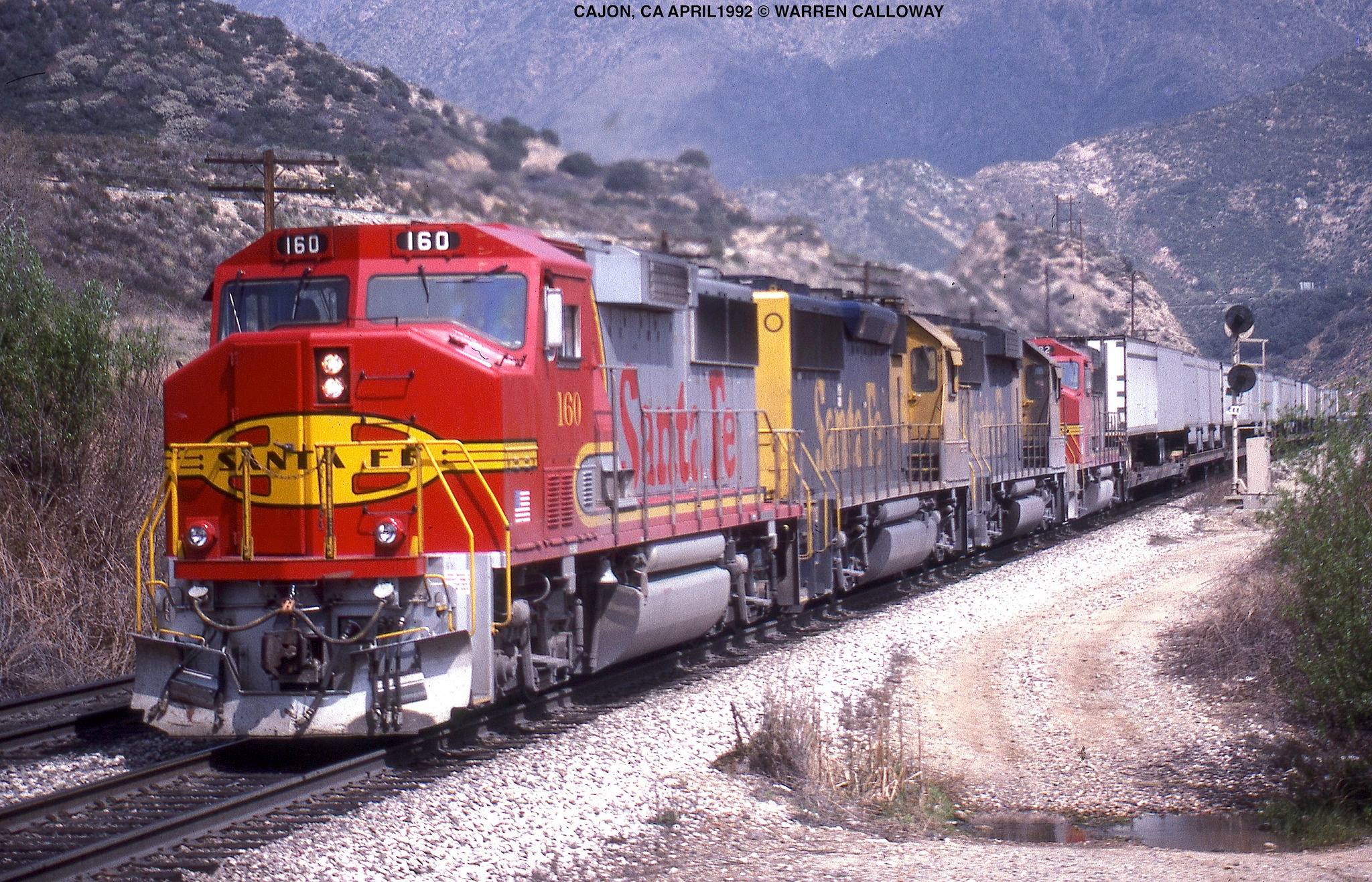 Cajon Pass (Railroad): Train Wreck, Map, History, Photos